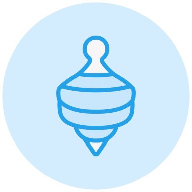 Üst Vektör Simgesi Tasarım İllüstrasyonu Döndürülüyor