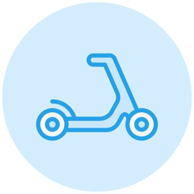 Scooter Vektör Simgesi Tasarım İllüstrasyonu