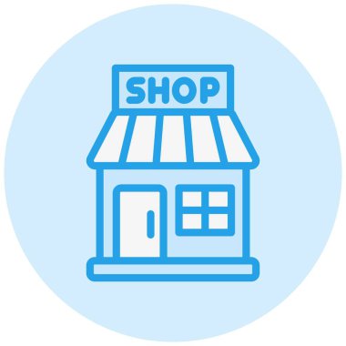 Oyuncak dükkanı Vektör Simgesi Tasarım İllüstrasyonu