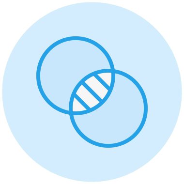 Kesişme Vektörü Simgesi Tasarım İllüstrasyonu