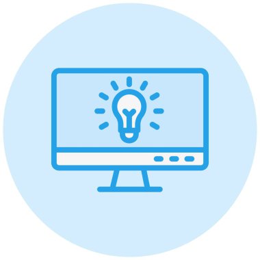 Fikir Vektörü Simgesi Tasarım İllüstrasyonu