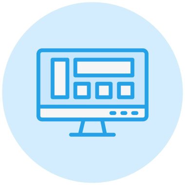 Düzen Vektörü Simgesi Tasarım İllüstrasyonu