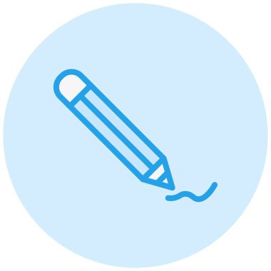 Kalem aracı Vektör Simgesi Tasarım İllüstrasyonu