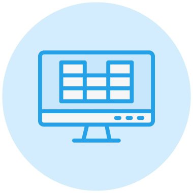 Sütun Vektörü Simgesi Tasarım İllüstrasyonu