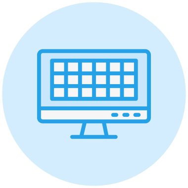 Izgara Vektörü Simgesi Tasarım Çizimi