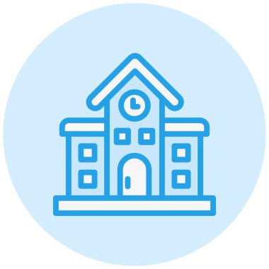 Demiryolu istasyonu Vektör Simgesi Tasarım İllüstrasyonu