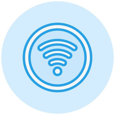 Wiifi, Vektör Simgesi Tasarım İllüstrasyonu 'na sinyal gönderiyor