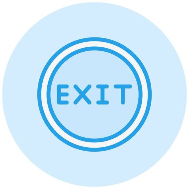 Çıkış Vektörü Simgesi Tasarım İllüstrasyonu