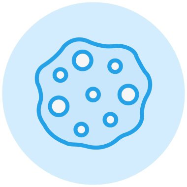 Asteroid Vektör Simgesi Tasarım İllüstrasyonu