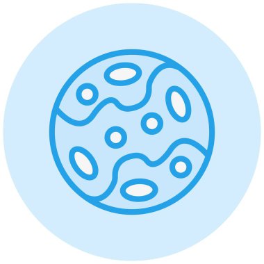 Plüton Vektör Simgesi Tasarım İllüstrasyonu