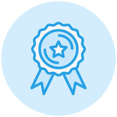 Ödül Vektörü Simgesi Tasarım İllüstrasyonu