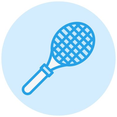 Tenis raketi Vektör Simgesi Tasarım İllüstrasyonu