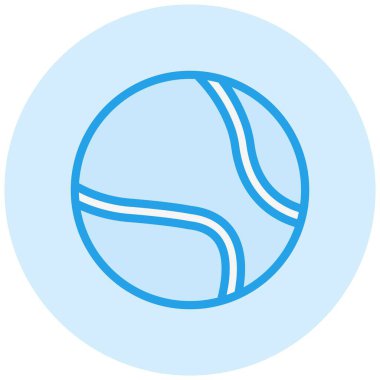 Tenis topu Vektör Simgesi Tasarım İllüstrasyonu