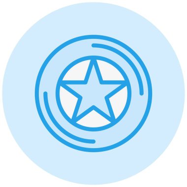 Frizbi Vektör Simgesi Tasarım İllüstrasyonu