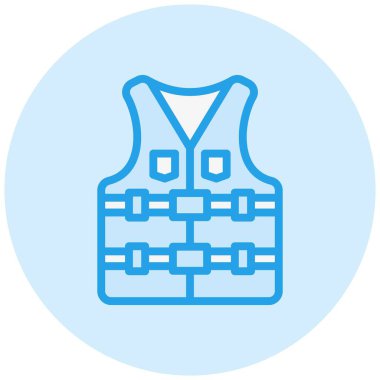 Can yeleği Vektör Simgesi Tasarım İllüstrasyonu