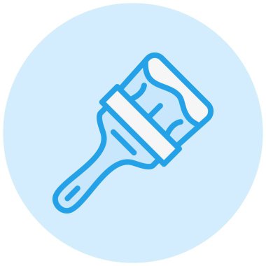 Boya fırçası Vektör Simgesi Tasarım Çizimi