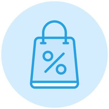 Alışveriş Torbası Vektör Simgesi Tasarımı İllüstrasyonu