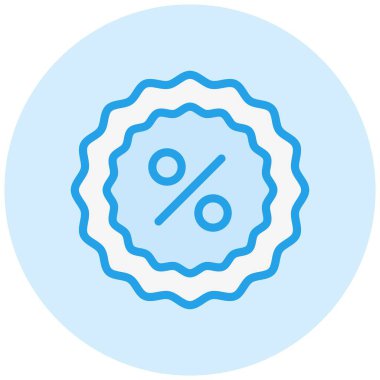 İndirim Vektörü Simgesi Tasarım İllüstrasyonu