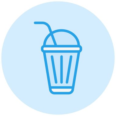 Yumuşak içecek Vektör Simgesi Tasarım İllüstrasyonu