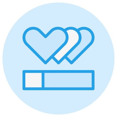 Yaşam Vektörü Simgesi Tasarım Çizimi