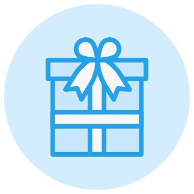 Hediye Kutusu Vektör Simgesi Tasarım İllüstrasyonu