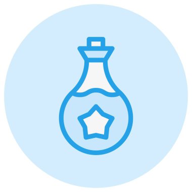 İksir Vektörü Simgesi Tasarım İllüstrasyonu