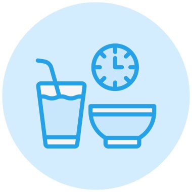 Oruç Vektörü Simgesi Tasarım İllüstrasyonu