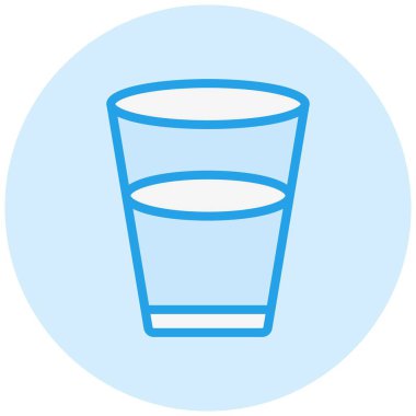 Su Vektörü Simgesi Tasarım Çizimi