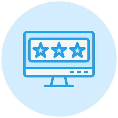 Geribildirim Vektörü Simgesi Tasarım İllüstrasyonu