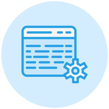 Web Ayarlama Vektörü Simgesi Tasarım İllüstrasyonu
