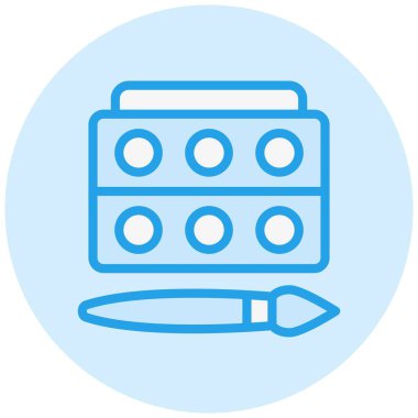 Göz Gölgesi Vektör Simgesi Tasarımı Çizimi