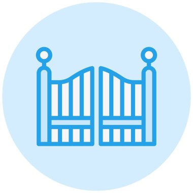 Kapı Vektörü Simgesi Tasarım Çizimi