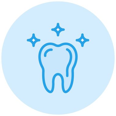 Diş Vektörü Simgesi Tasarımı Çizimi