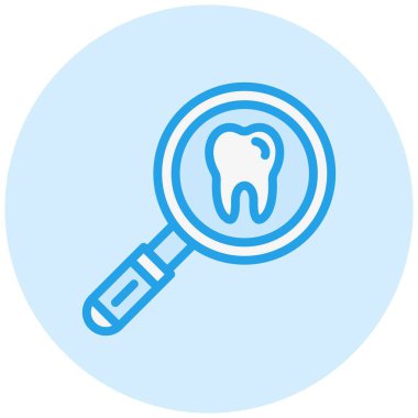 Arama Dişi Vektör Simgesi Tasarım Çizimi