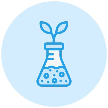 Bitki Vektörü Simgesi Tasarım İllüstrasyonu