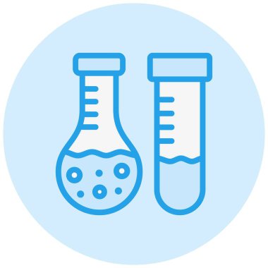 Laboratuar testi Vektör Simgesi Tasarım İllüstrasyonu