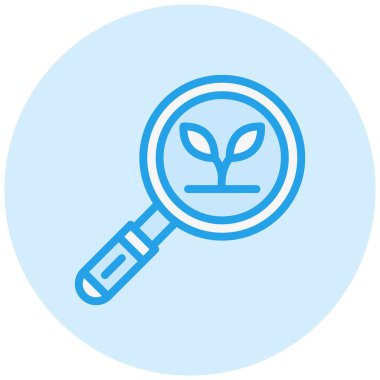 Eko Arama Vektörü Simgesi Tasarım İllüstrasyonu