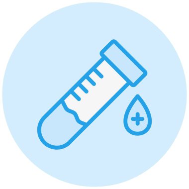 Kan örneği Vektör Simgesi Tasarım İllüstrasyonu