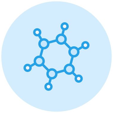 Biyolojik moleküller Vektör Simgesi Tasarım İllüstrasyonu