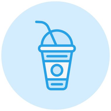 Yumuşak içecek Vektör Simgesi Tasarım İllüstrasyonu