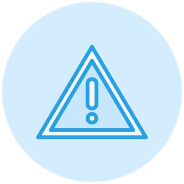 Tehlike Vektörü Simgesi Tasarım İllüstrasyonu