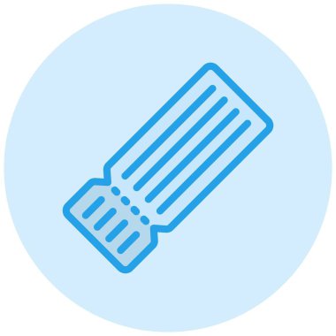 Film Biletleri Vektör Simgesi Tasarım İllüstrasyonu