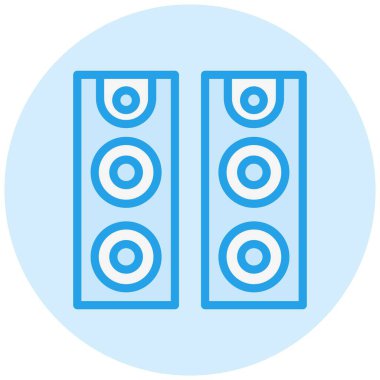 Sözcü Vektör Simgesi Tasarım İllüstrasyonu