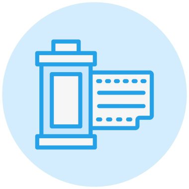 Fotoğraf filmi Vektör Simgesi Tasarım İllüstrasyonu