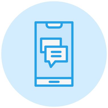 İleti Vektörü Simgesi Tasarım İllüstrasyonu