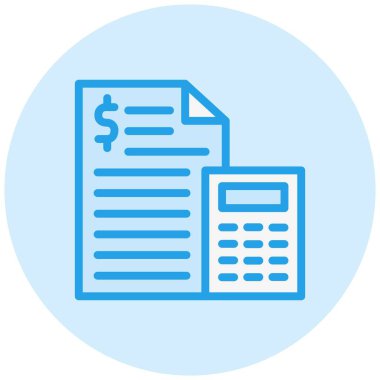 Bütçe Vektörü Simgesi Tasarım Çizimi