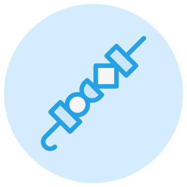 Şiş Vektör Simgesi Tasarım İllüstrasyonu