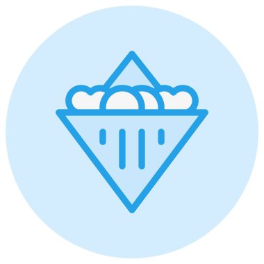 Sandviç Vektörü Simgesi Tasarım İllüstrasyonu