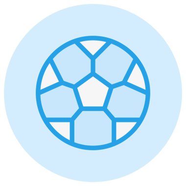 Futbol Vektörü Simgesi Tasarım İllüstrasyonu