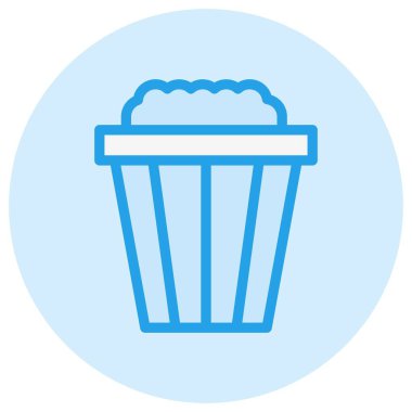 Atıştırmalık Vektör Simgesi Tasarım Çizimi